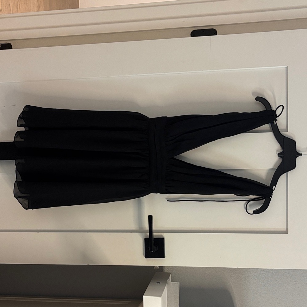 Lucy in the Sky Black Strapless Chiffon Party Dress
